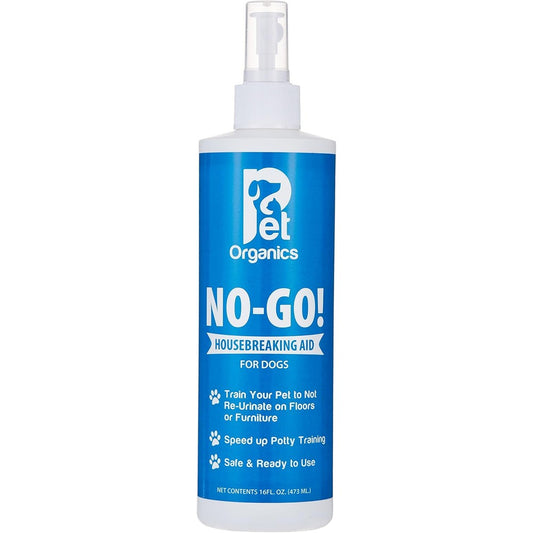 Pet Organics NaturVet No-Go! Housebreaking Aid Dog Spray For Indoor And Outdoor Training 16 Fluid Ounce