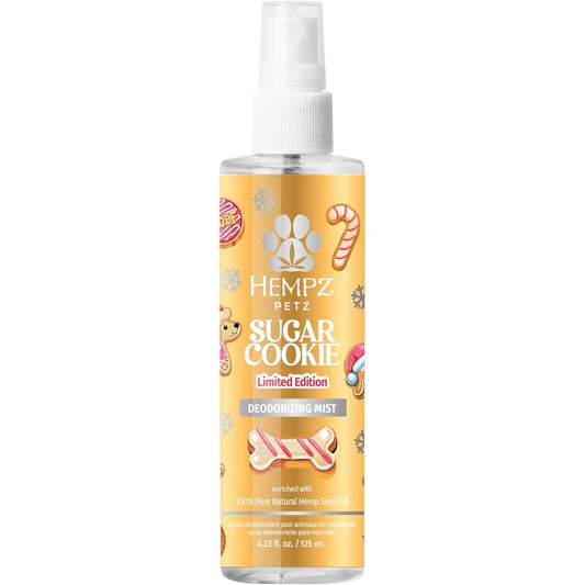 Hempz Petz Deodorizing Dog Spray Vanilla Sugar Cookie Scent Hydrating Coat Mist 4.22 Fluid Ounces