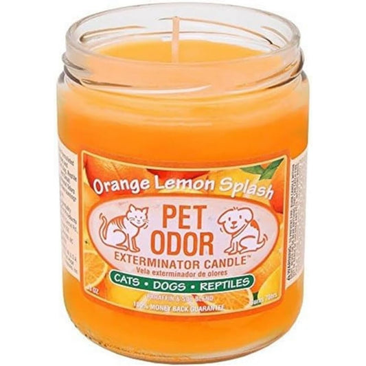 Specialty Pet Products Orange Lemon Splash Pet Odor Exterminator Candle 13 Ounce Jar