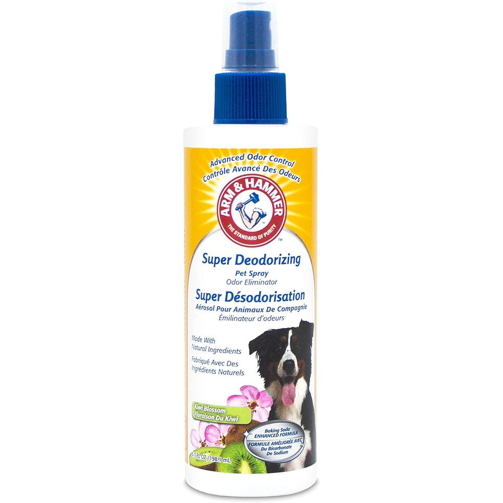 Arm And Hammer Super Deodorizing Spray For Dogs And Puppies Kiwi Blossom Scent 6.7 Fluid Ounces