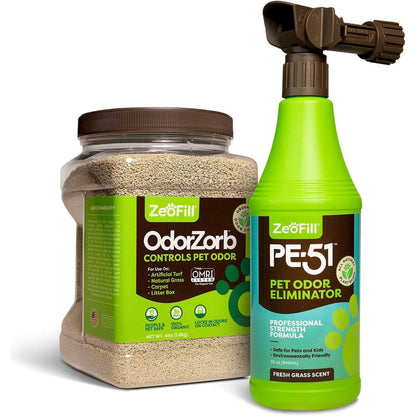 Zeofill Starter Pack Backyard Deodorizer For Pet Urine Odor Elimination On Artificial Turf And Natural Grass