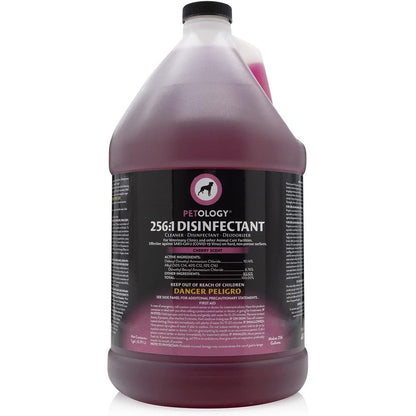 Petology 256:1 Disinfectant Liquid Concentrate Cherry Scent 1 Gallon Cleaner Deodorizer For Veterinary Clinics And Pet Facilities