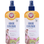 Arm And Hammer Super Deodorizing Dog Spray With Baking Soda For Odor Control And Fresh Coat Kiwi Blossom Scent 8 Fluid Ounce Pack Of 2