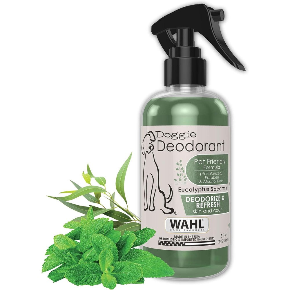Wahl USA Deodorizing And Refreshing Pet Deodorant For Dogs With Eucalyptus And Spearmint Scent 237 Milliliters