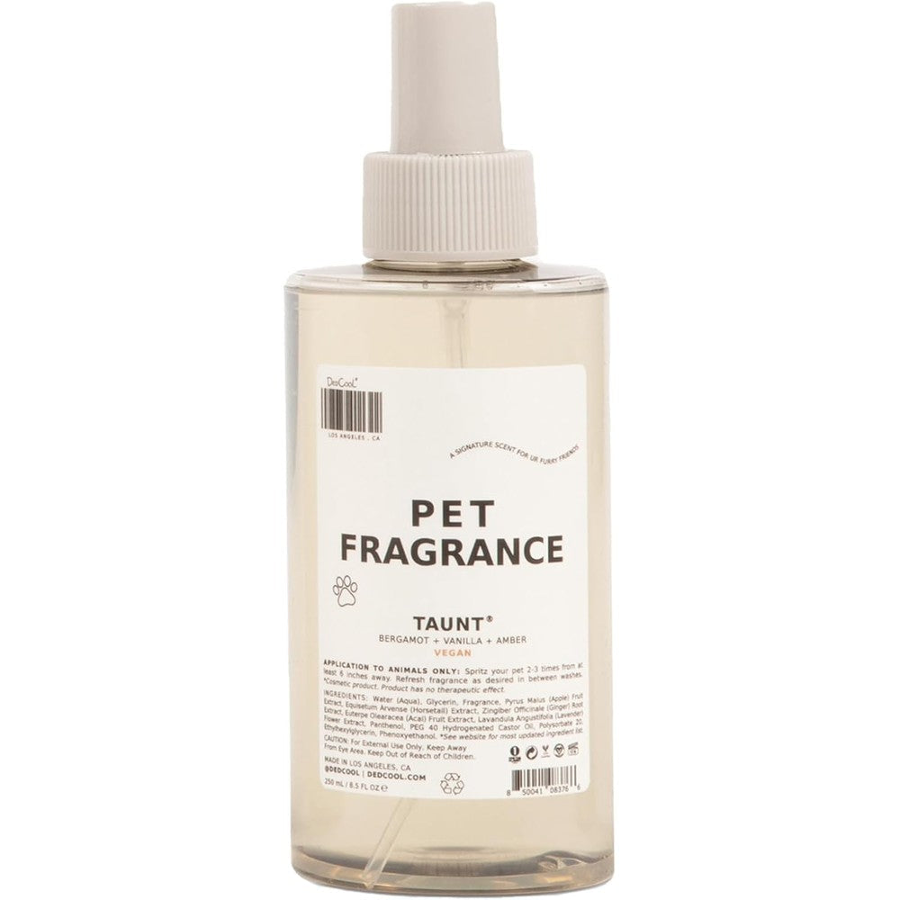 DedCool Pet Fragrance 01 Taunt Clean Luxury Deodorizing Spray For Dogs And Cats Non Toxic Vegan 8.5 Fluid Ounce
