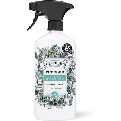 Poo-Pourri Pet-Pourri Pawsitively Fresh Pet Odor Deodorizer Spray For Air And Fabric, Pineapple Jasmine And Pear Scent, 16 Fluid Ounces