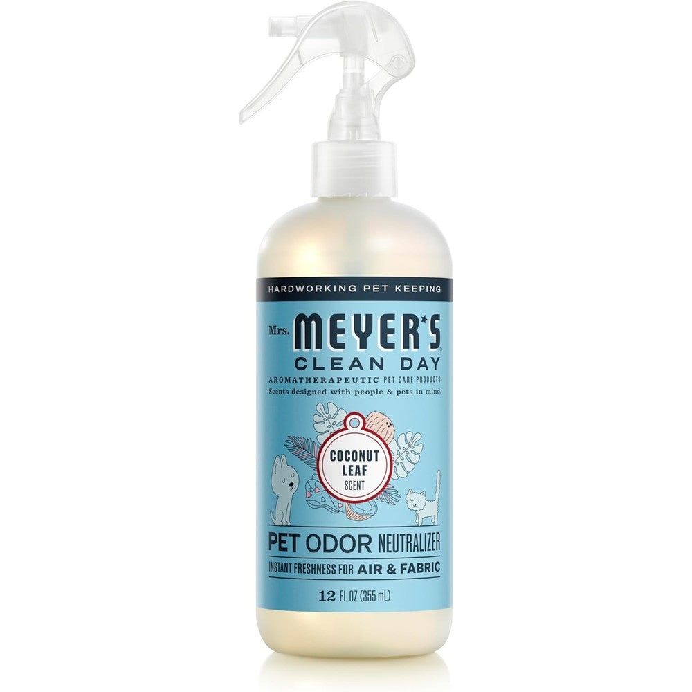 Mrs. Meyer's Clean Day Pet Odor Neutralizer, Coconut Leaf Scent, 12 Fluid Ounces