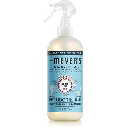 Mrs. Meyer's Clean Day Pet Odor Neutralizer, Coconut Leaf Scent, 12 Fluid Ounces
