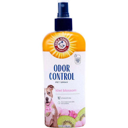 Arm And Hammer Super Deodorizing Dog Spray With Baking Soda For Odor Control And Fresh Coat Kiwi Blossom Scent 8 Fluid Ounces