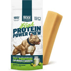 Bully Max High Protein Power Dog Chews All Natural Long Lasting Grain Free Yak Milk Dental Treats For Aggressive Chewers Lime One Pack