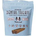 Natural Dog Company Dental Chews For Dogs Premium No Brushing Daily Oral Care Treats For Plaque And Tartar Reduction 14 Ounce Bag 18 Count