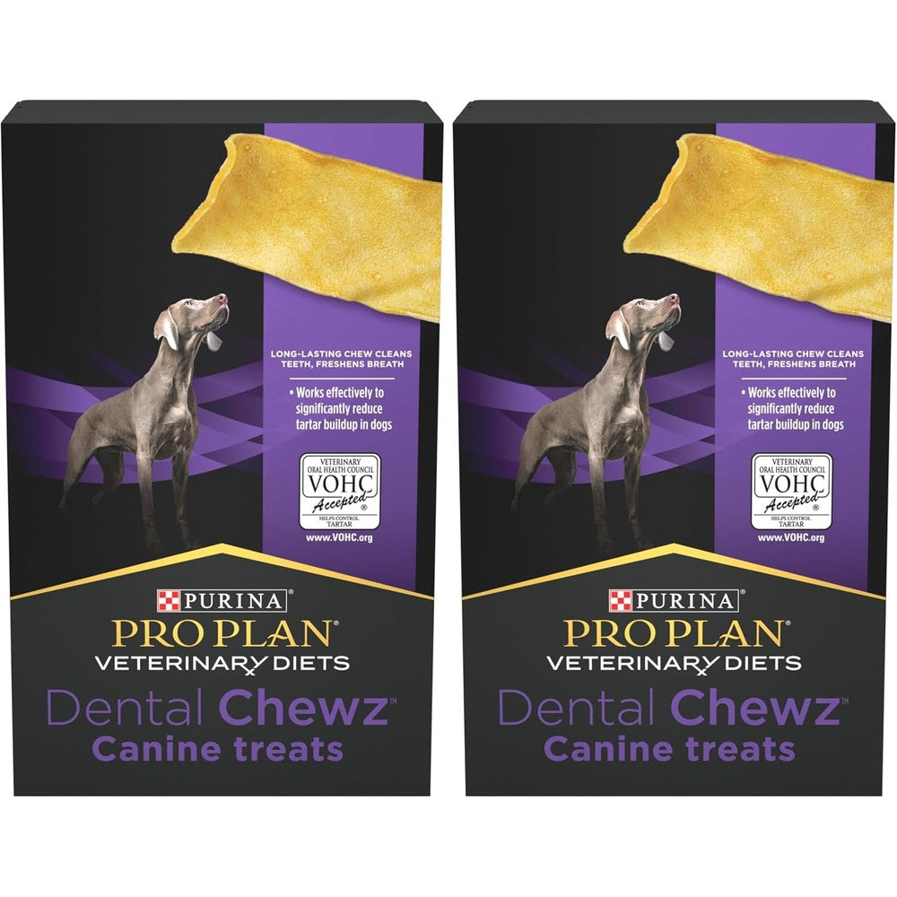 Pro Plan Veterinary Diets Dental Chewz Dog Treats 5 Ounce Box Pack Of 2