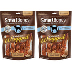 SmartBones Chicken-Wrapped Sticks Rawhide-Free Dog Chews Made With Real Chicken And Peanut Butter, 7 Ounce (Pack Of 2)