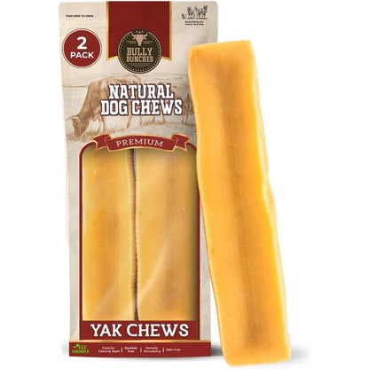 Bully Bunches Mega Authentic Yak Cheese Himalayan Chews For Giant Dogs And Super Aggressive Chewers All Natural Dental Treat 2 Pack