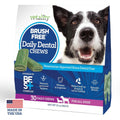 Vetality Brush Free Daily Dental Care Chews For Dogs, Teeth Cleaning And Tartar Control, 30 Count, USA Imported