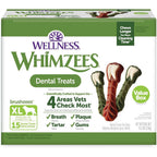 Wellness WHIMZEES Value Box Dog Dental Treats Extra Large Size For Large Dogs Sixty Four Ounce Box Fifteen Count