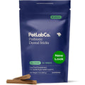 PetLab Co. Prebiotic Dental Sticks For Dogs Tartar And Plaque Remover Premium USA Imported Breath Freshening Gut Health Daily Chews 24 Sticks