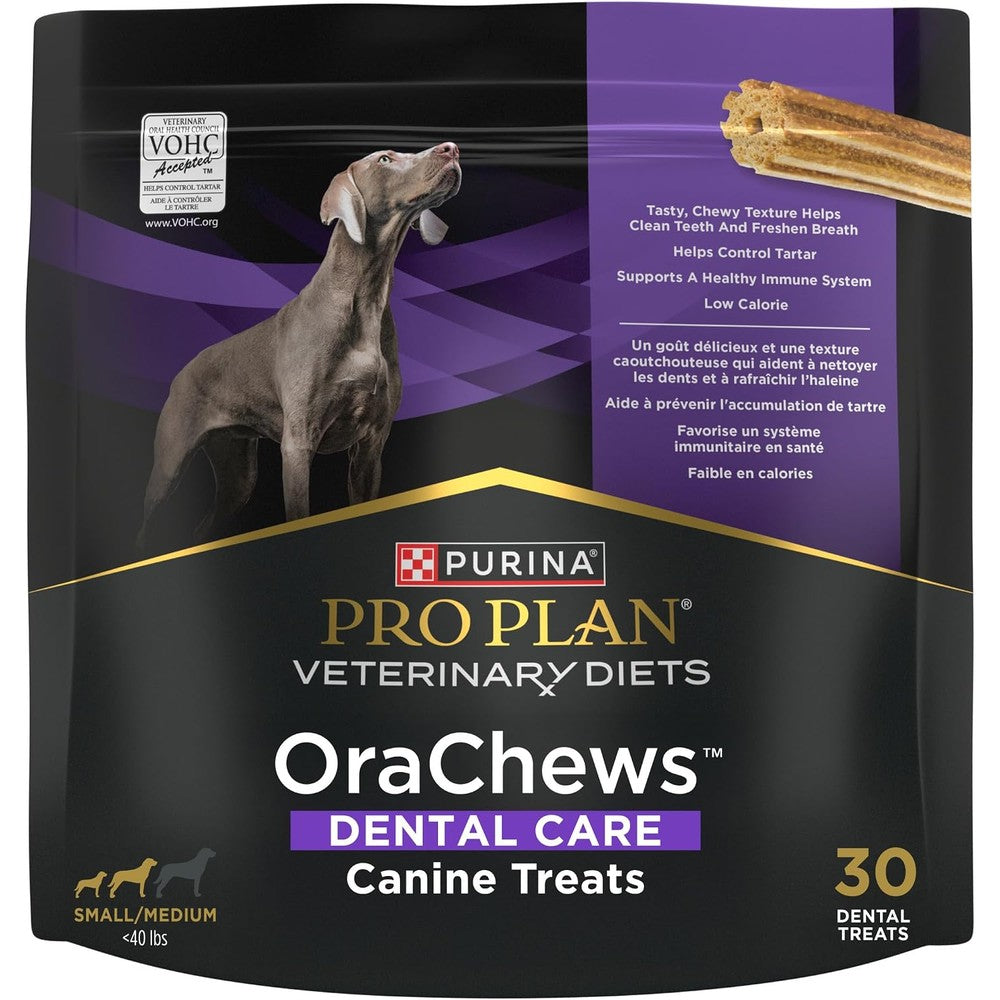 Purina Pro Plan Veterinary Diets OraChews Dental Care Treats For Small And Medium Breed Dogs 30 Count
