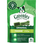 Greenies Original Teenie Adult Natural Dental Dog Treats Original Flavor Three Ounces Pack Eleven Count For Small Toy Breeds