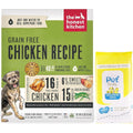 The Honest Kitchen Human Grade Dehydrated Grain Free Chicken Dog Food 10 Pound Box Makes 40 Pounds With 100 Pet Wipes