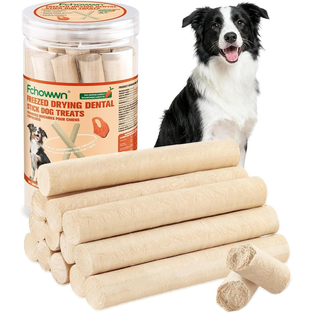 Packsy Dehydrated Salmon And Carrot Sticks For Dogs Natural High Protein Dental Treats 75 Grams