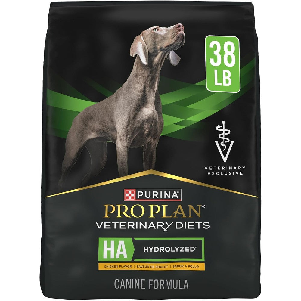 Purina Pro Plan Veterinary Diets HA Hydrolyzed Protein Chicken Flavor Dry Dog Food For Food Allergies And Sensitive Stomachs 38 Pound Bag