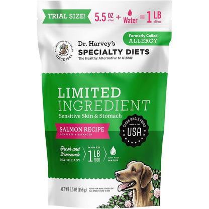 Dr. Harvey's Specialty Diet Limited Ingredient Grain Free Dog Food Salmon Recipe Trial Size 5.5 Ounces