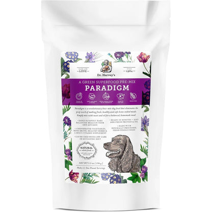 Dr. Harvey's Paradigm Green Superfood Dog Food Human Grade Dehydrated Grain Free Base Mix For Diabetic Dogs 5.5 Ounce Trial Size
