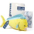 Grrreen Ocean Collection Jumbo Mandi The Mahi Mahi Plush Dog Toy For Large Breeds 50 Pounds And Up Eco Friendly Recycled Material