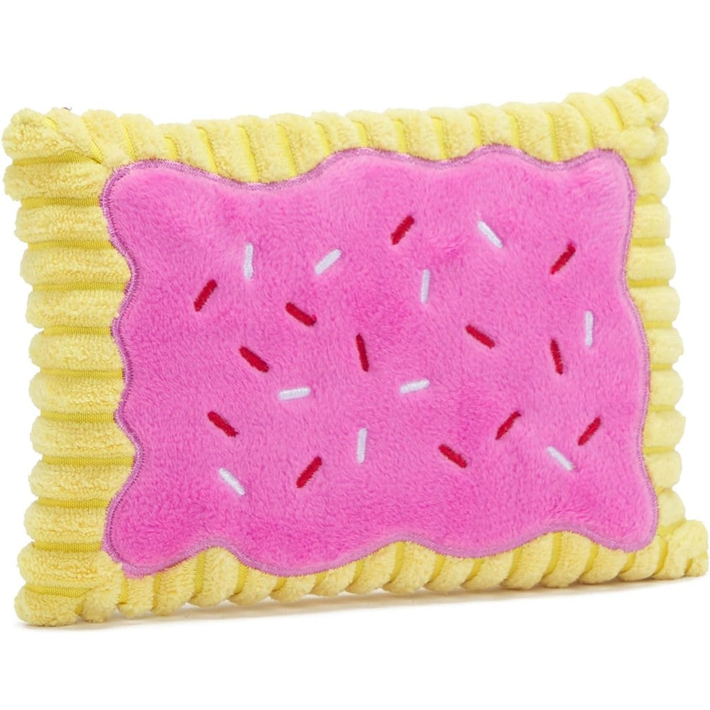 Barkbox Toaster Poodle Plush Squeaky Toy With Crazy Crinkle And Fluffy Filling For Interactive Dog Play