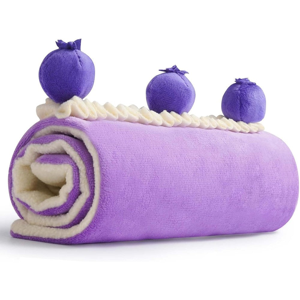 Nocciola Blueberry Cake Dog Snuffle Toy Interactive Puzzle Mat For Small And Medium Dogs With Crinkle Paper And Treat Pockets