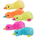 Multipet Duckworth Mini Plush Dog Toy 4 Inch Small Breed Puppy Squeaker Toy Assorted Colors