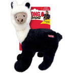 KONG Toughz Durable Plush Llama Dog Toy - Medium Size Squeaky Toy For Interactive Play And Cuddling