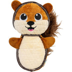 Outward Hound Xtreme Seamz Squirrel Plush Dog Toy With Reinforced Seams And Multiple Squeakers 8.3 Inch Durable Interactive Toy
