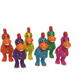 Multipet Mini Globken Latex Plush Filled Polka Dot Chicken Dog Toy, 5-1/2-Inch Assorted Colors