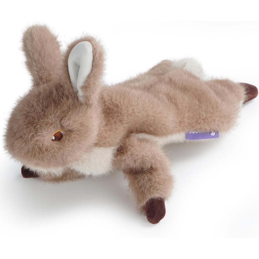 Fuzzwoof No-Stuffing Bunny Squeaky Dog Toy Durable Plush Interactive Teething Chew Toy For Small Medium And Large Dogs