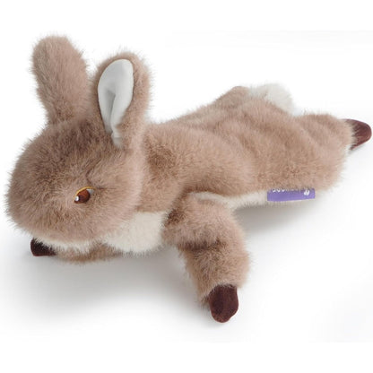 Fuzzwoof No-Stuffing Bunny Squeaky Dog Toy Durable Plush Interactive Teething Chew Toy For Small Medium And Large Dogs