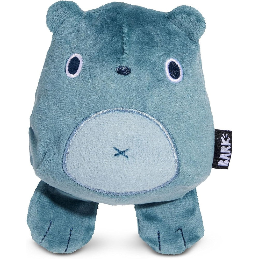Barkbox Grey Bear Hugger Super Chewer 2-in-1 Plush Exterior And Durable Rubber Core Toy For Large Breeds