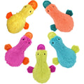 Multipet Duckworth Plush Filled Dog Toy Large 13 Inch Squeaky Soft Pet Toy Assorted Colors Pack Of 1