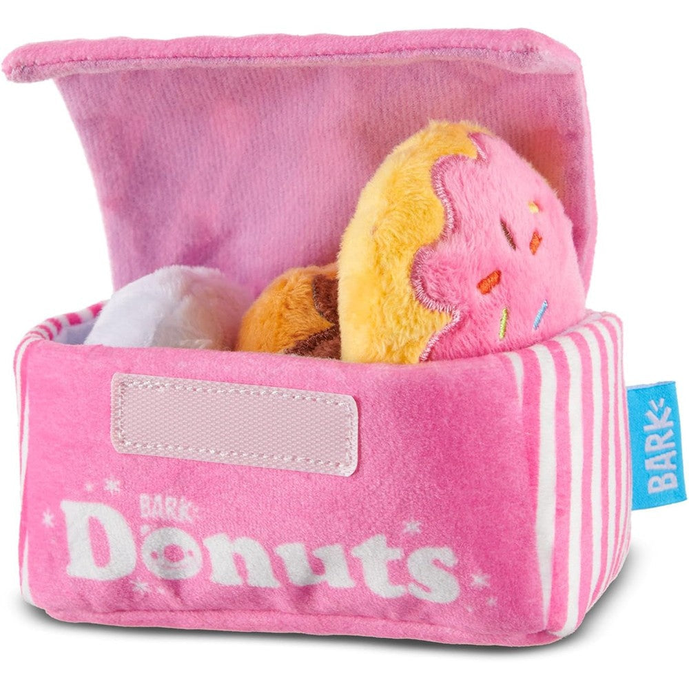 Barkbox Barker's Dozen Donuts Plush 4 In 1 Multi Part Interactive Dog Toy For Dogs And Puppies Small Size