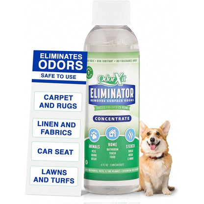 OdorXit Concentrated Pet Urine Odor Eliminator Natural Essential Oil Deodorizer Liquid For Cats And Dogs 4 Ounce