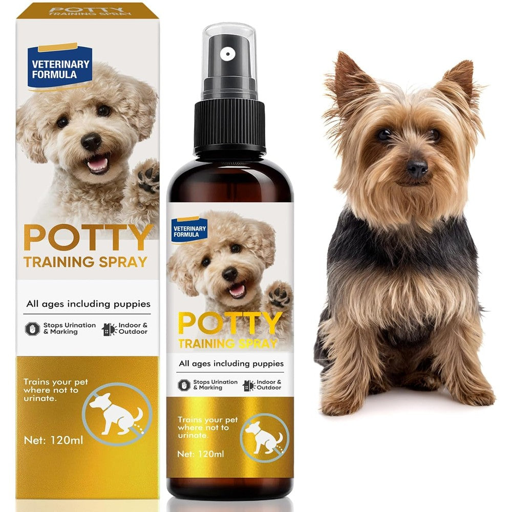 Verdoria Potty Training Spray For Dogs And Puppies Natural Attractant Urine Odor Eliminator For Indoor And Outdoor Use 120 Milliliters