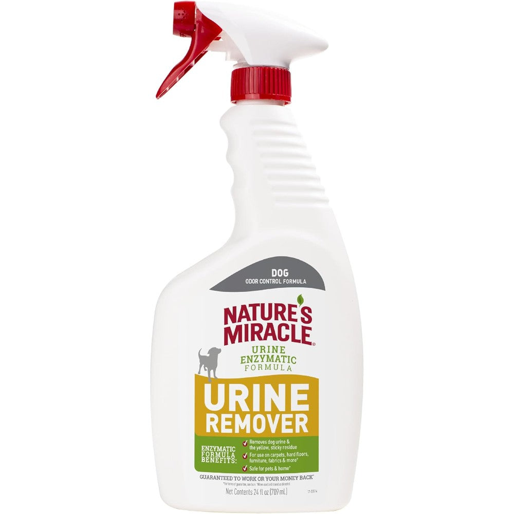 Nature's Miracle Dog Urine Remover Enzymatic Formula Stain And Odor Control Spray 24 Ounces