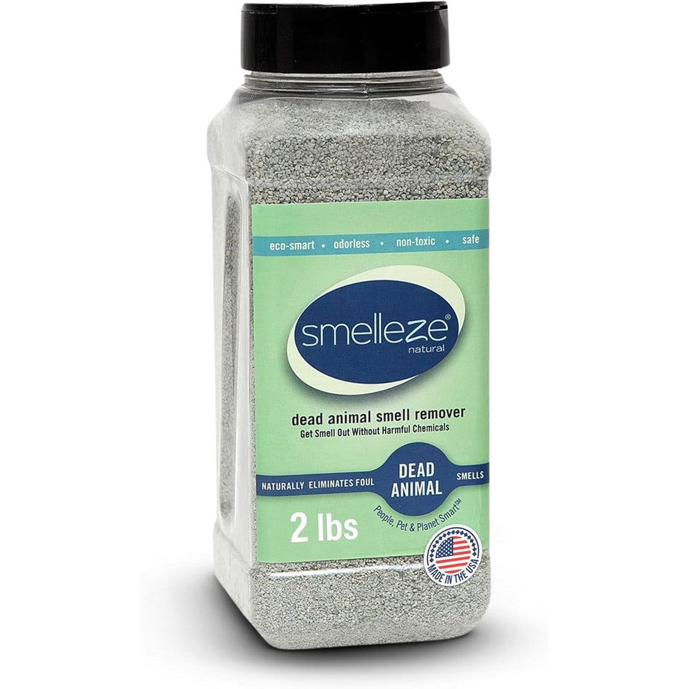 Smelleze Natural Dead Animal Odor Removal Granules For Eliminating Rat Mice Squirrel And Wildlife Decomposition Smells Two Pounds Deodorizer