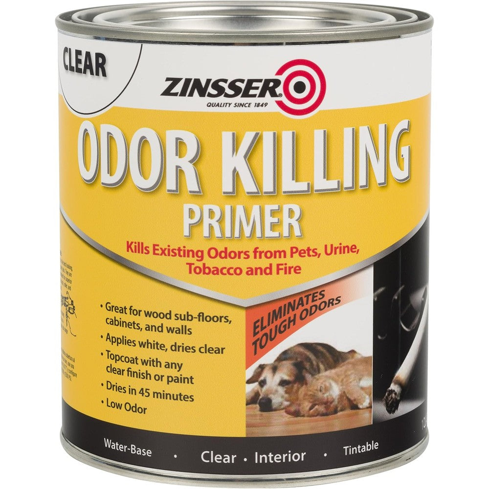 Zinsser Odor Killing Primer Water Based Interior White One Quart