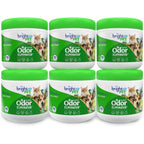 Bright Air Super Odor Eliminator Gel Air Freshener For Medium Size Spaces Cool Citrus Scent Fourteen Ounce Jar Case Of Six