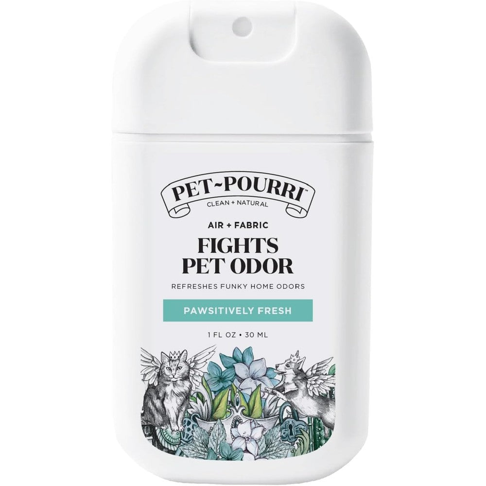 Poo-Pourri Pawsitively Fresh Pocket Deodorizer Spray Plant Based Dog And Cat Odor Remover 1 Fluid Ounce