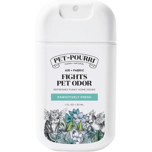 Poo-Pourri Pawsitively Fresh Pocket Deodorizer Spray Plant Based Dog And Cat Odor Remover 1 Fluid Ounce