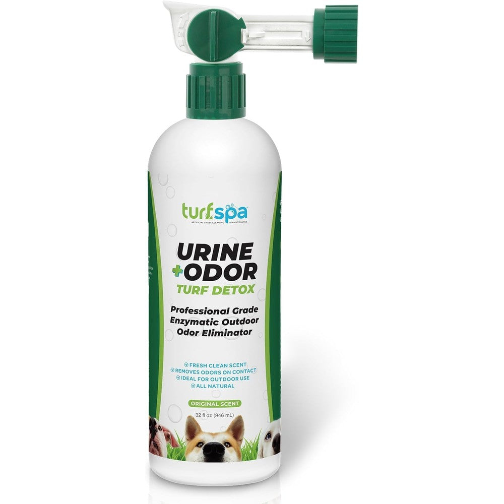 Turfspa Urine And Odor Turf Detox Professional Enzyme Cleaner And Odor Eliminator For Artificial Grass Patio And Kennels Mango Scent 32 Ounce