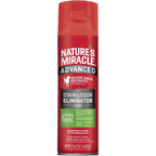 Nature's Miracle Advanced Stain And Odor Eliminator Foam For Severe Dog Messes Enzymatic Formula Pet Clean Up Spray 17.5 Ounce